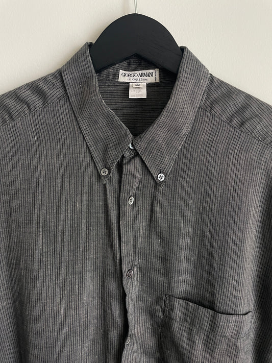 "Giorgio Armani" Linen Button Down Shirt