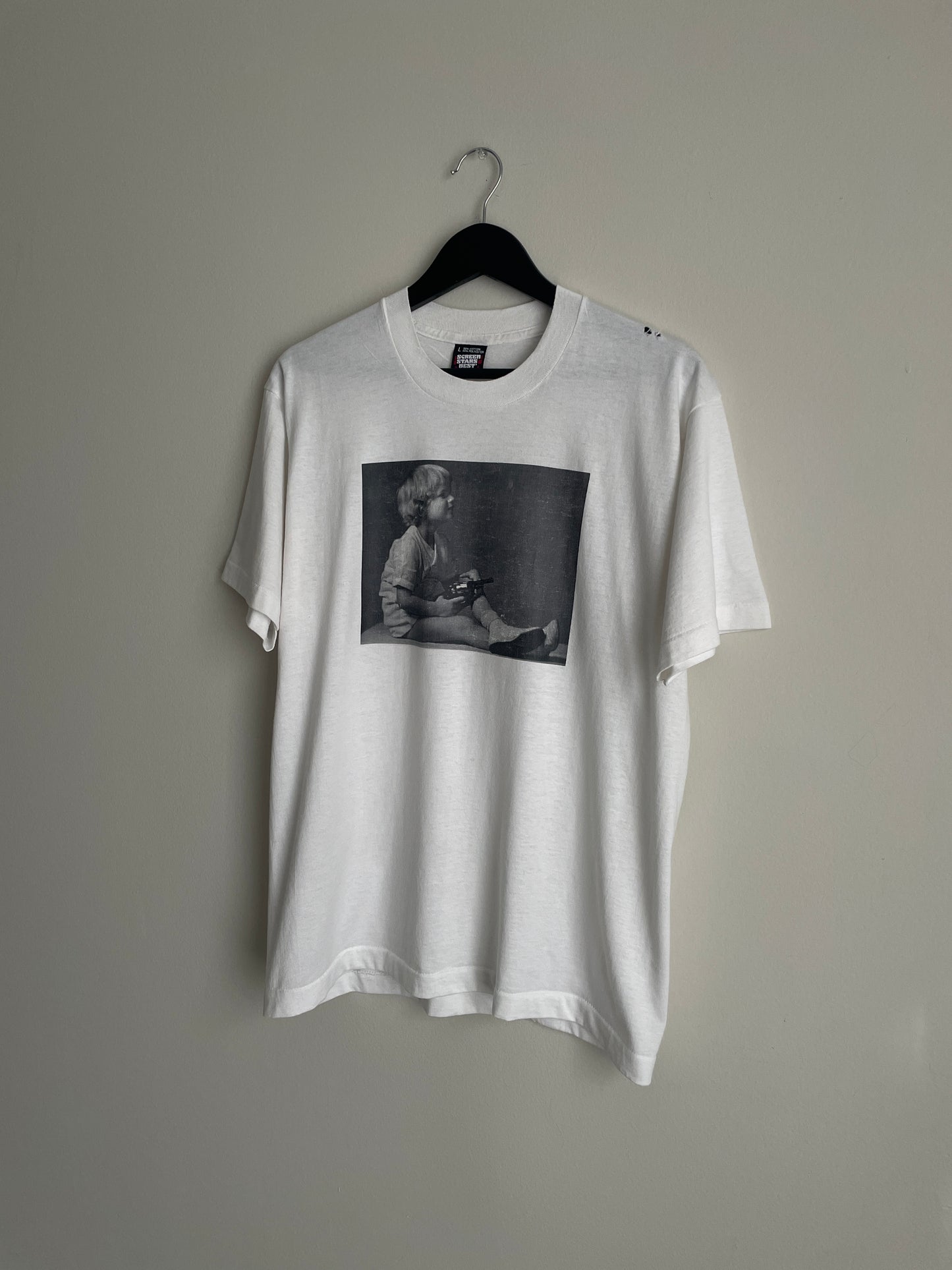 "Kid Holding Gun" Tee