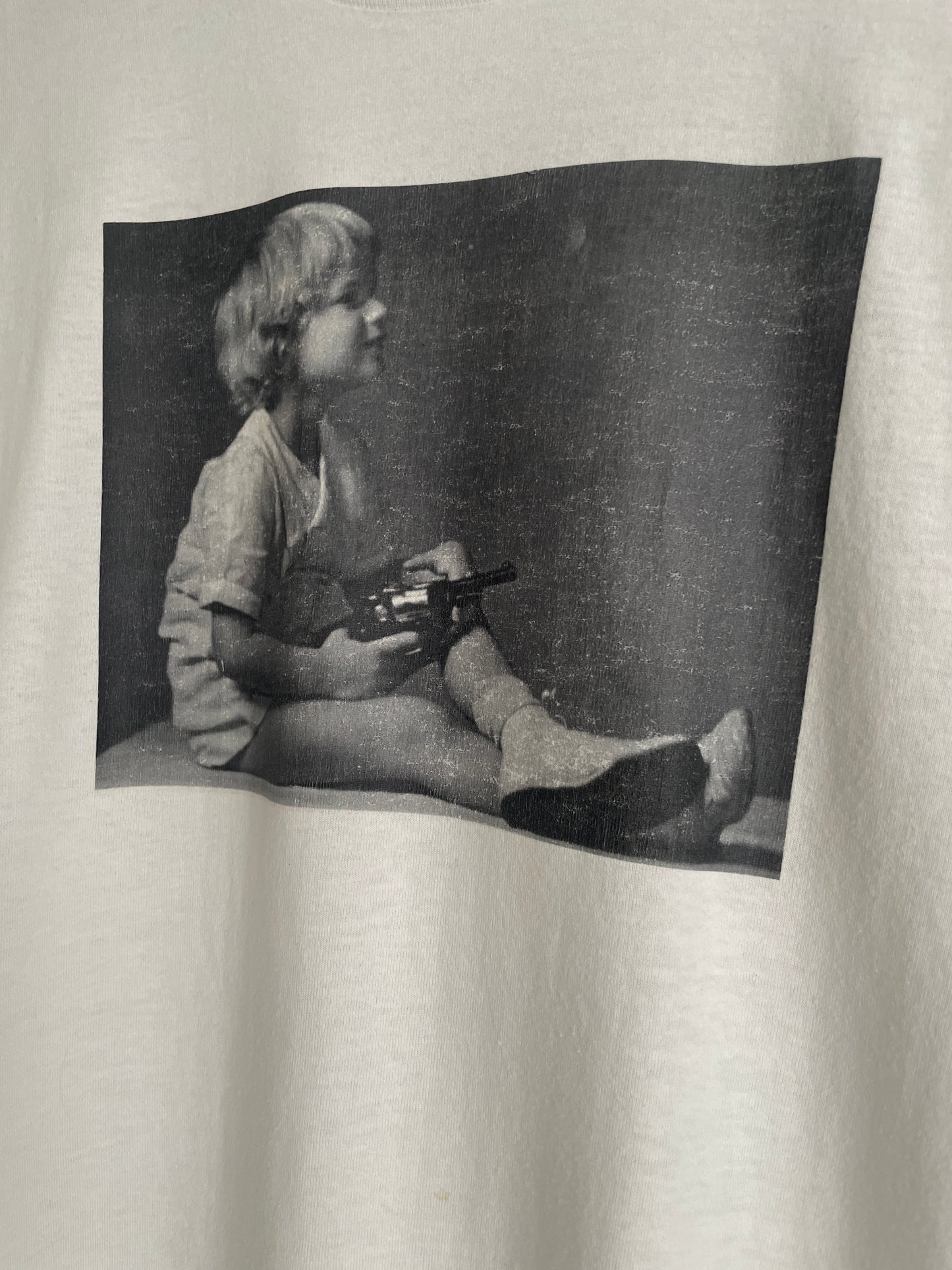 "Kid Holding Gun" Tee