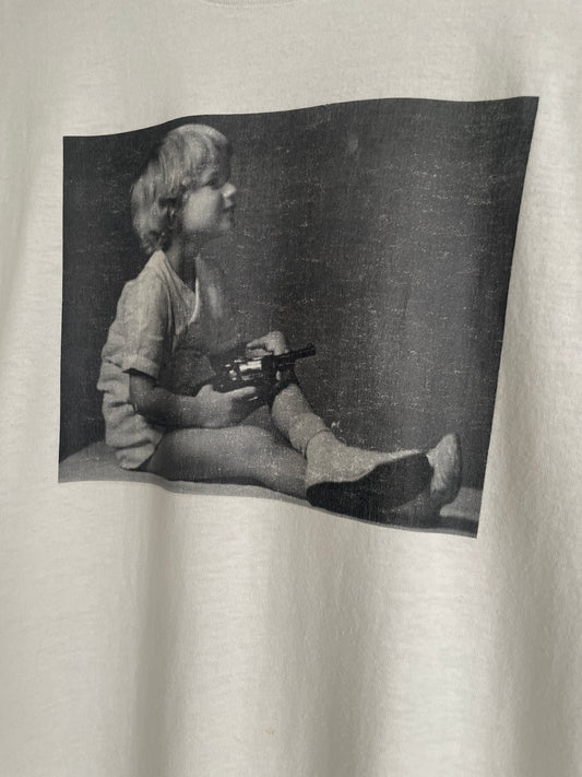 "Kid Holding Gun" Tee