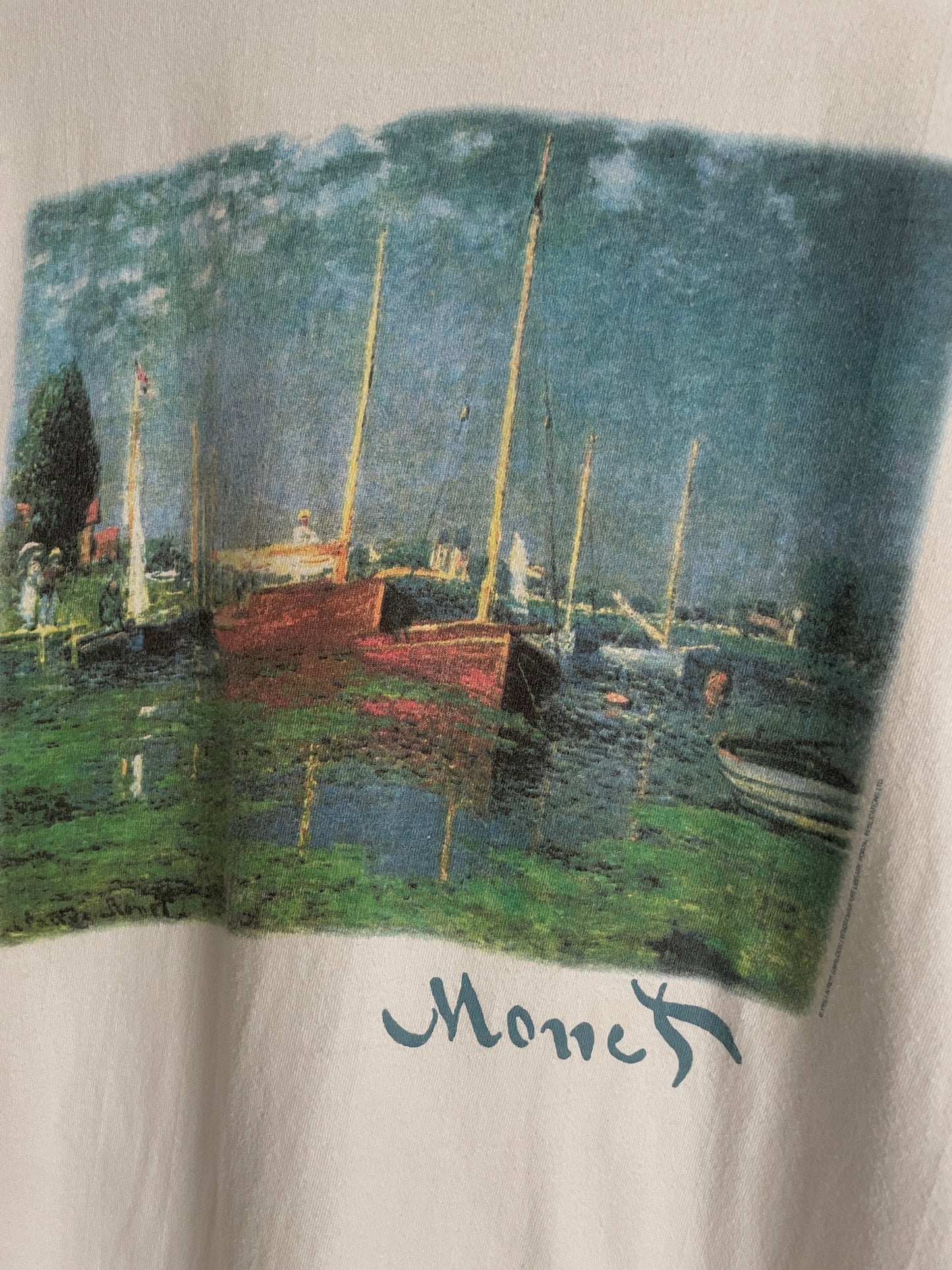 Claude Monet "Red Boats at Argenteuil" Tee