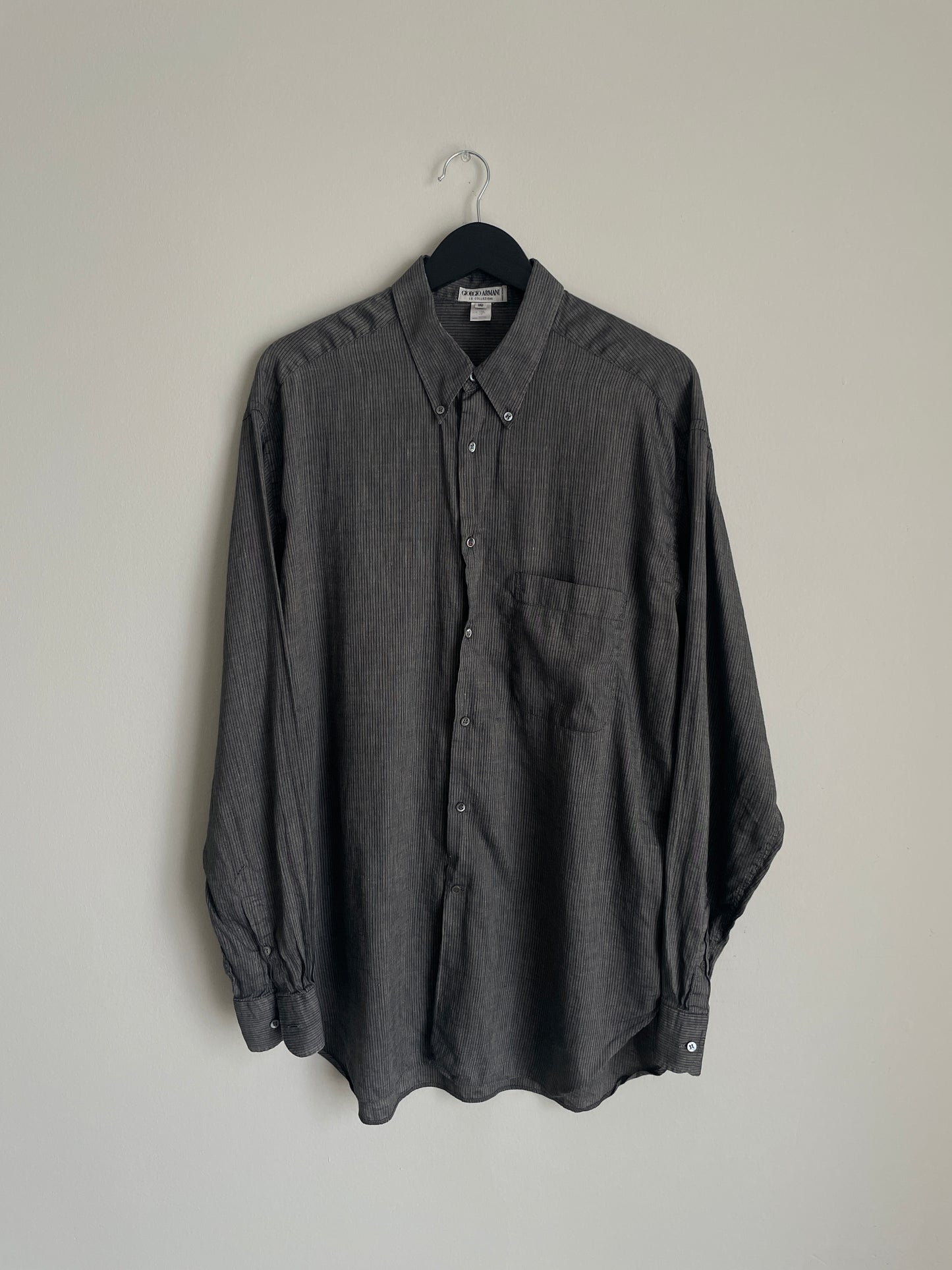 "Giorgio Armani" Linen Button Down Shirt