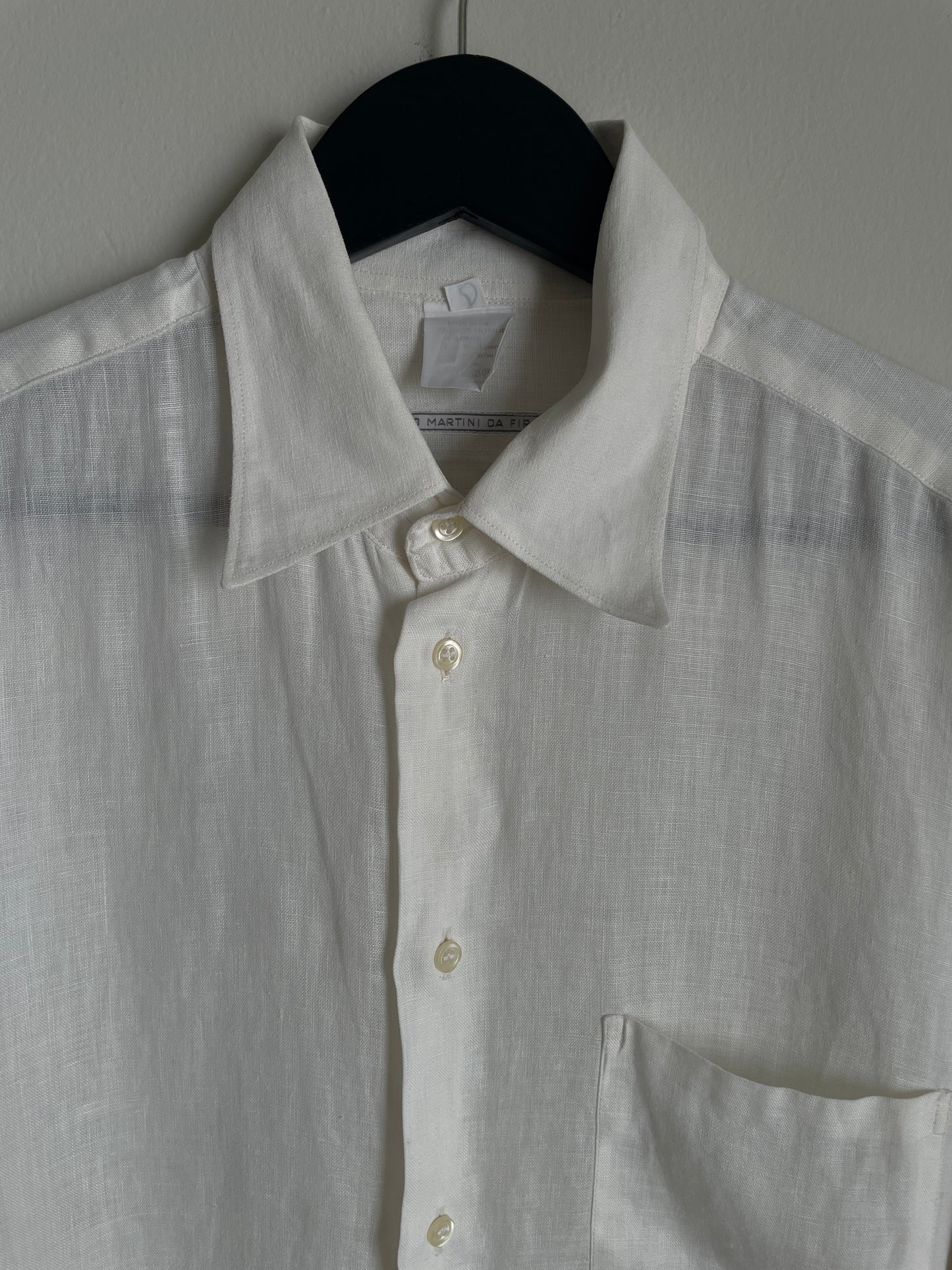 "Moreno Martini Da Firenze" Linen Button Up Shirt