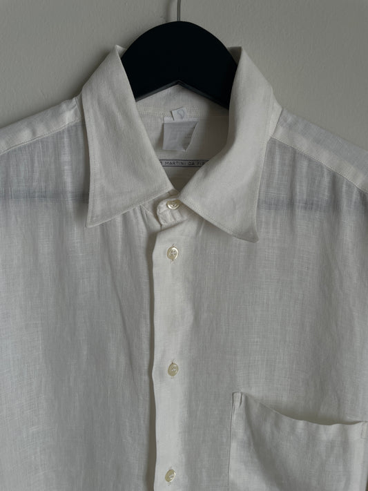"Moreno Martini Da Firenze" Linen Button Up Shirt
