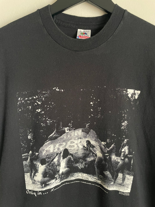 "Nude Women Painting A Rock" Tee