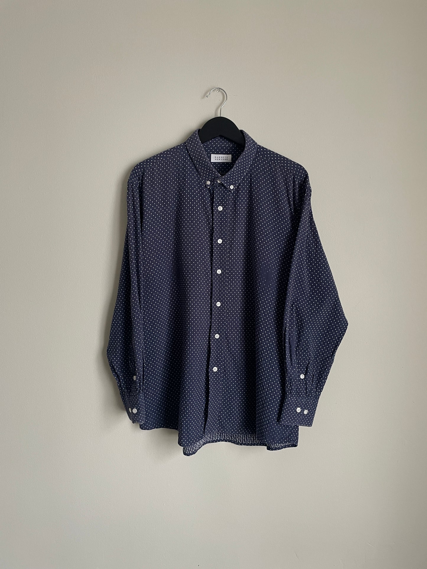 "Barneys New York" Japanese Woven Button Down Shirt