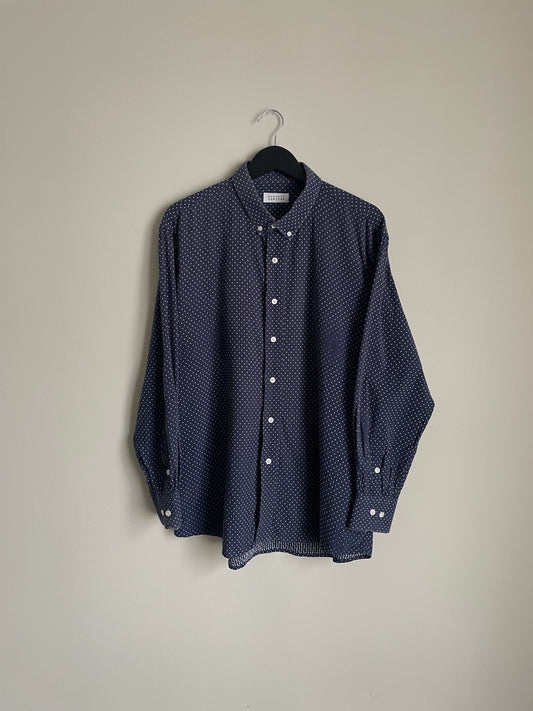 "Barneys New York" Japanese Woven Button Down Shirt