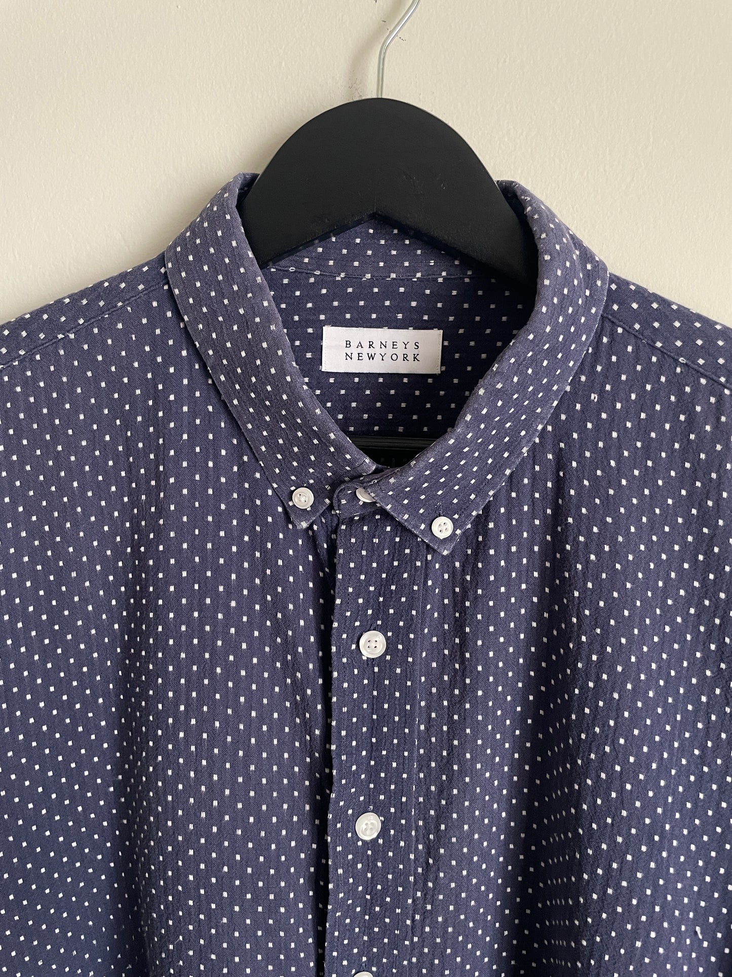 "Barneys New York" Japanese Woven Button Down Shirt