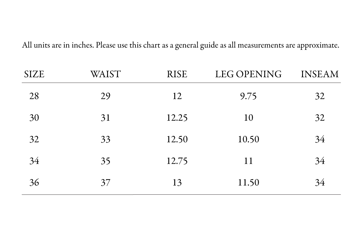 Size Guide