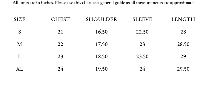Size Guide